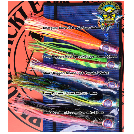 PAK 70 - Medium Tackle Stripes and Blues 15kg to 24kg - 30lb to 50lb Line Class With Outriggers