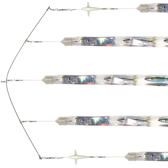 Garfish Spreader Bar 36" 1 Triple 4 Single Strips