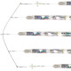Garfish Spreader Bar 36" 1 Triple 4 Single Strips