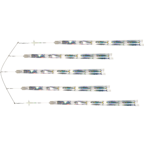 Garfish Spreader Bar 36" 1 Triple 4 Single Strips