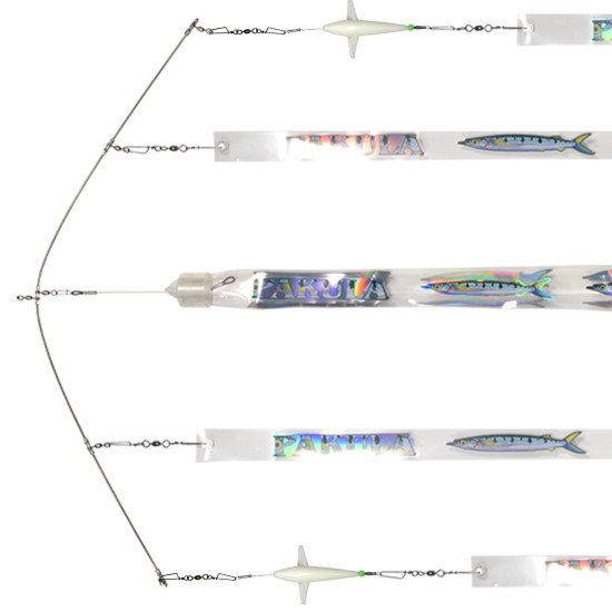 Garfish Spreader Bar 24" 1 Triple 4 Single Strips