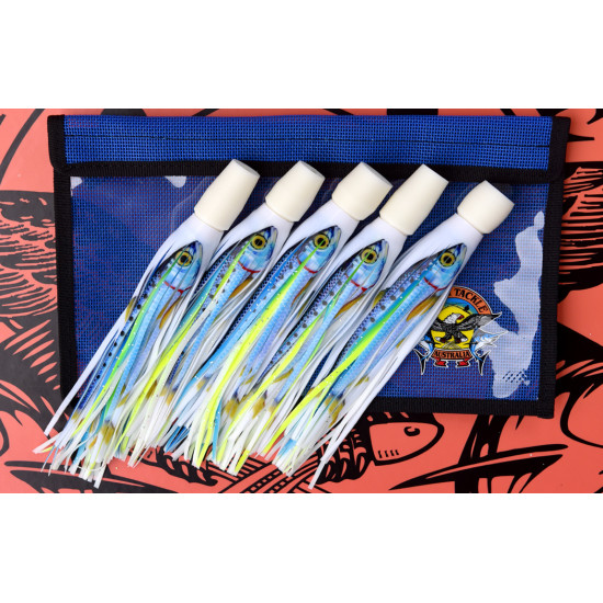  PAK 40 - Pilchard,  (Sardine) - Light Tackle Rat Pack 8kg to 15kg - 16lb to 30lb Line Class