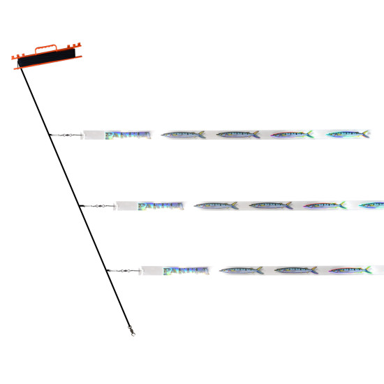 Tow Rope with 3 Garfish Strips