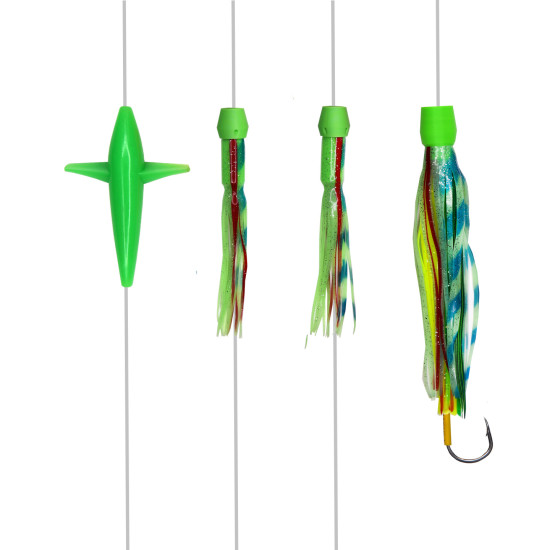 Size 25 - No Brainer Hooked Daisy Chain - Lumo Green
